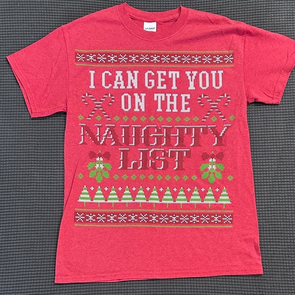 Other - LIMITED TIME $5 ITEM!! Red Graphic T-Shirt with Festive Print